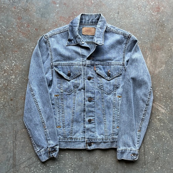Levi Strauss & Co Jackets & Blazers - VTG Levi's Orange Tab Denim Trucker Jacket Gray Wash Women's Medium